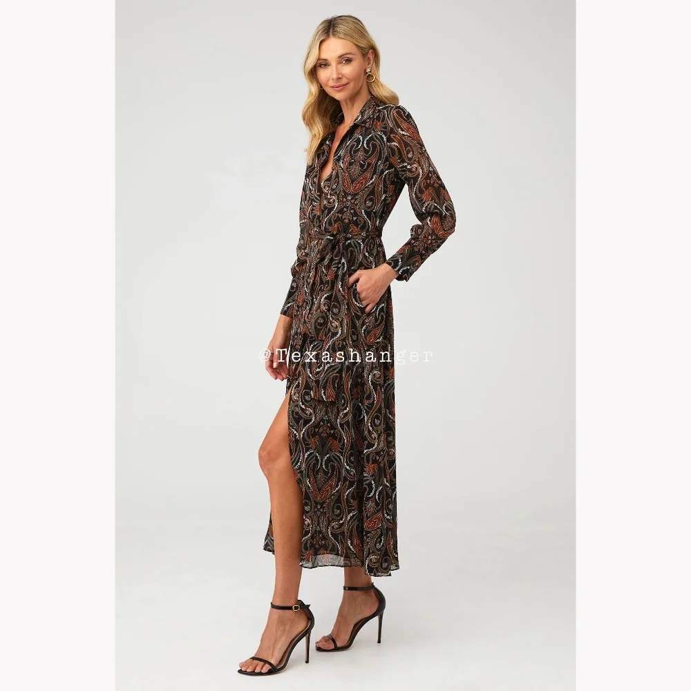 NWT MISA LA Ines Dress S Small Spartina Paisley - Picture 9 of 12
